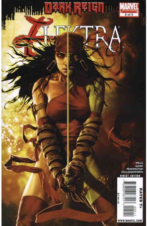Dark Reign: Elektra 5 published by Marvel with cover art by Lee Bermejo