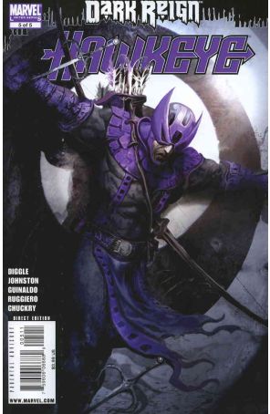 Dark Reign: Hawkeye 5 published by Marvel with cover art by Clint Langley