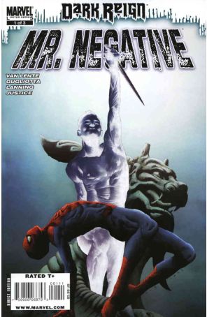 Dark Reign: Mister Negative 1 published by Marvel with cover art by Jae Lee