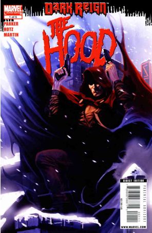 Dark Reign: The Hood 1 published by Marvel with cover art by Marko Djurdjevic