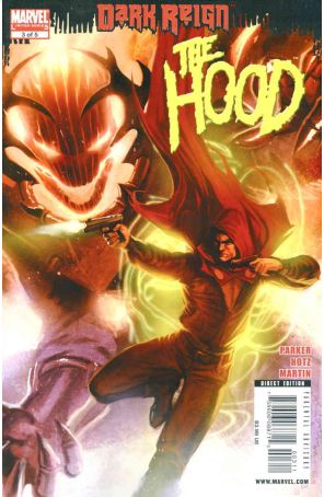 Dark Reign: The Hood 3 published by Marvel with cover art by Marko Djurdjevic