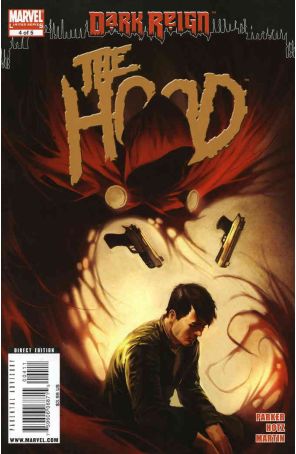 Dark Reign: The Hood 4 published by Marvel with cover art by Marko Djurdjevic