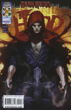 Dark Reign: The Hood 5 published by Marvel with cover art by Marko Djurdjevic