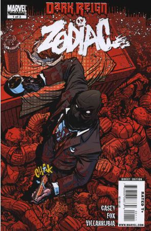 Dark Reign: Zodiac 1 published by Marvel with cover art by Nathan Fox