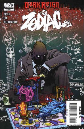 Dark Reign: Zodiac 2 published by Marvel with cover art by Nathan Fox