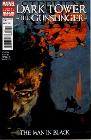 Dark Tower: The Gunslinger-The Man in Black 1 published by Marvel with cover art by Alex Maleev