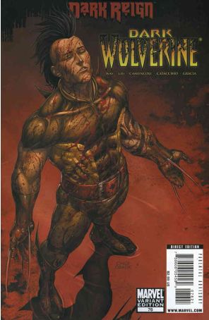 Dark Wolverine 76A published by Marvel with cover art by Mike Choi