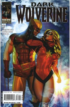 Dark Wolverine 81 published by Marvel with cover art by Brandon Peterson