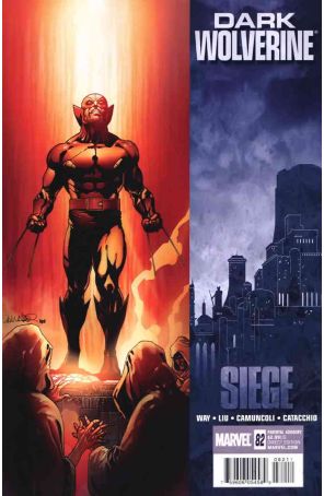 Dark Wolverine 82 published by Marvel with cover art by Salvador Larroca