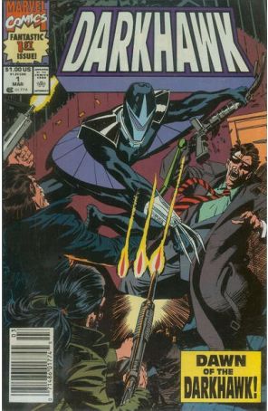 Darkhawk 1 (Newsstand) published by Marvel with cover art by Mike Manley