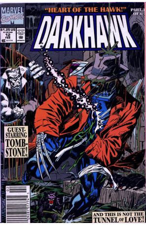 Darkhawk 12 (Newsstand) published by Marvel with cover art by Mike Manley