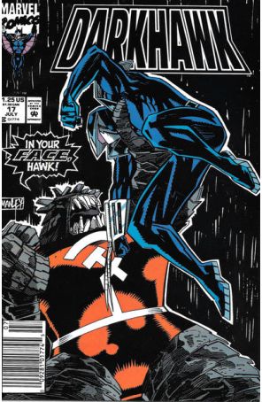 Darkhawk 17 (Newsstand) published by Marvel with cover art by Mike Manley