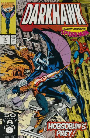 Darkhawk 2 published by Marvel with cover art by Mike Manley