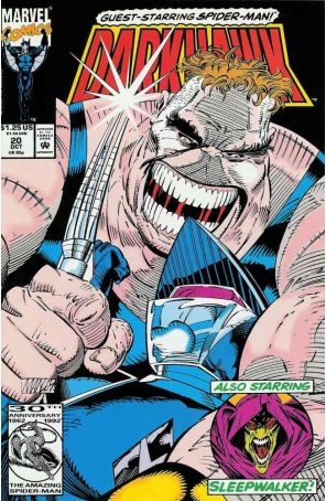 Darkhawk 20 published by Marvel with cover art by Mike Manley
