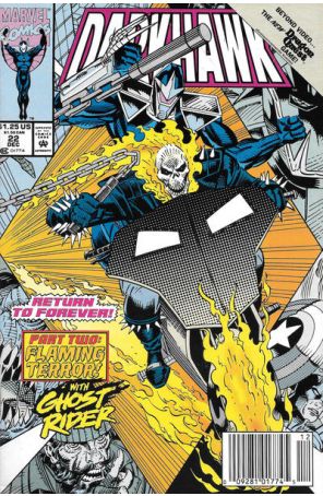 Darkhawk 22 (Newsstand) published by Marvel with cover art by Mike Manley