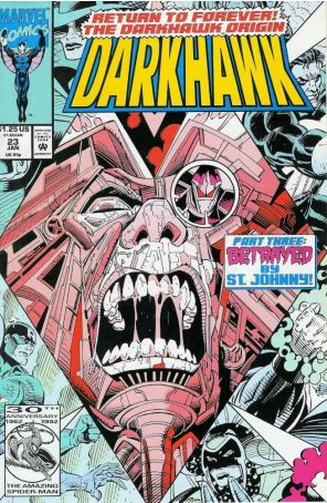 Darkhawk 23 published by Marvel with cover art by Mike Manley