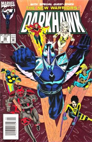 Darkhawk 26 (Newsstand) published by Marvel with cover art by Tod Smith