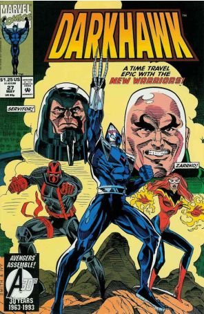 Darkhawk 27 published by Marvel with cover art by Tod Smith