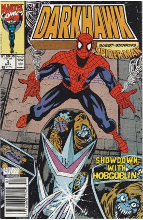 Darkhawk 3 (Newsstand) published by Marvel with cover art by Mike Manley