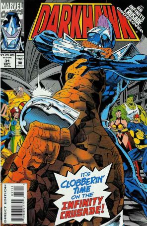 Darkhawk 31 published by Marvel with cover art by Tod Smith