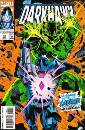 Darkhawk 32 published by Marvel with cover art by Tod Smith