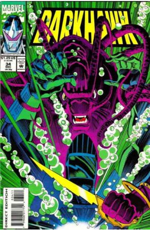 Darkhawk 34 published by Marvel with cover art by Tod Smith