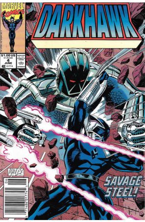 Darkhawk 4 (Newsstand) published by Marvel with cover art by Mike Manley