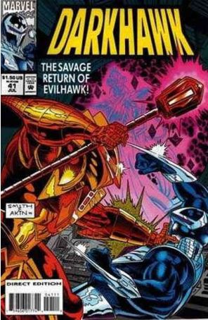 Darkhawk 41 published by Marvel with cover art by Tod Smith