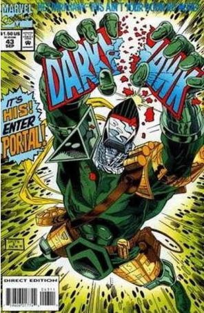Darkhawk 43 published by Marvel with cover art by Tod Smith