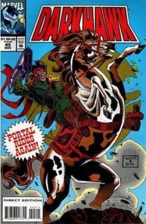 Darkhawk 45 published by Marvel with cover art by Tod Smith