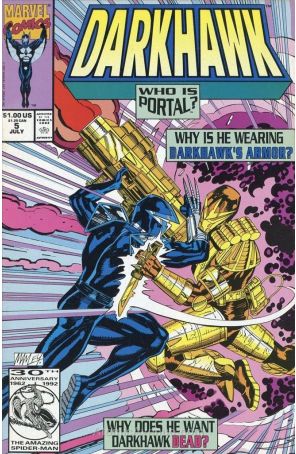 Darkhawk 5 (2nd) published by Marvel with cover art by Mike Manley