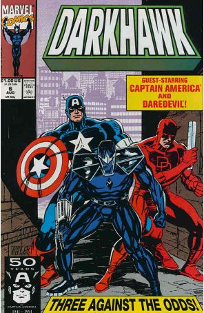 Darkhawk 6 published by Marvel with cover art by Mike Manley