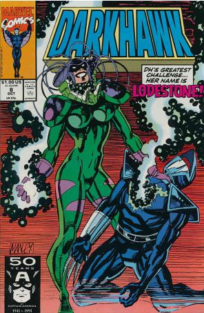 Darkhawk 8 published by Marvel with cover art by Mike Manley