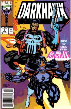 Darkhawk 9 (Newsstand) published by Marvel with cover art by Mike Manley