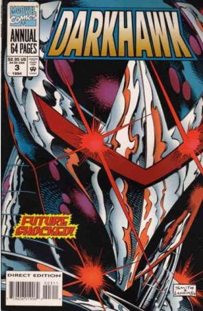 Darkhawk Annual 3 published by Marvel with cover art by Tod Smith