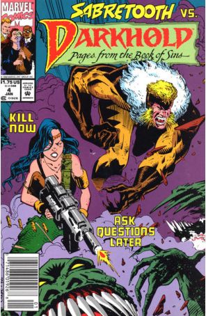 Darkhold 4 (Newsstand) published by Marvel with cover art by Richard Case