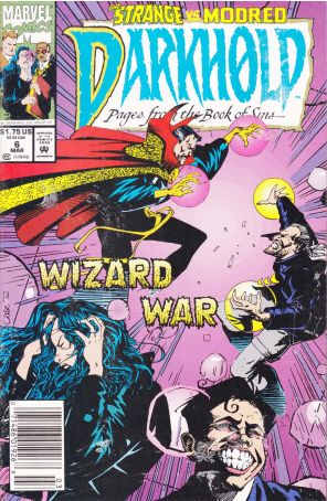 Darkhold 6 (Newsstand) published by Marvel with cover art by Richard Case