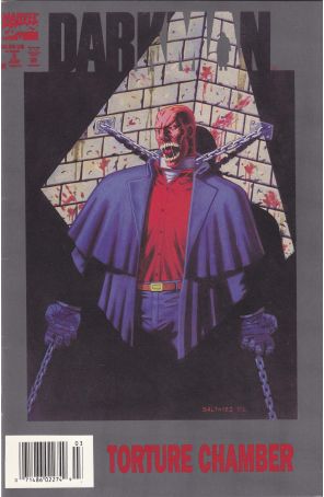 Darkman (Vol. 2) 3 (Newsstand) published by Marvel with cover art by Javier Saltares