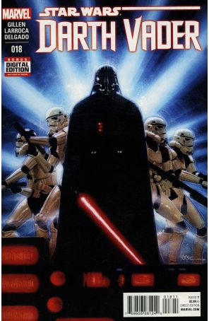 Darth Vader 18 published by Marvel with cover art by Kaare Andrews