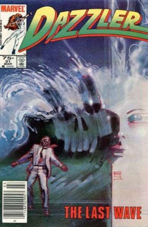 Dazzler (Canadian Edition) 31 published by Marvel with cover art by Bill Sienkiewicz