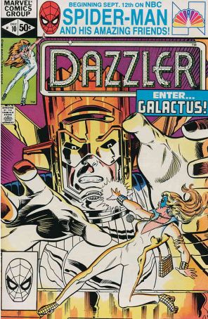 Dazzler 10 published by Marvel with cover art by Frank Springer