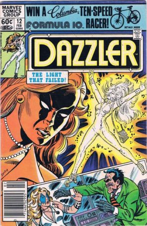 Dazzler 12 (Newsstand) published by Marvel with cover art by John Tartaglione