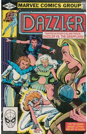 Dazzler 13 published by Marvel with cover art by John Romita Jr.