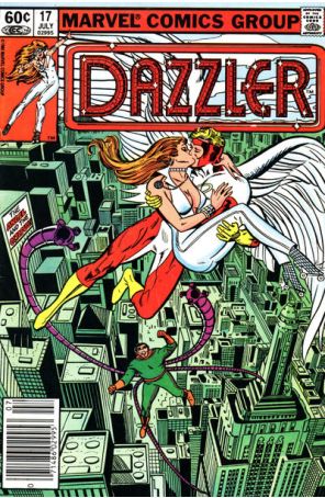 Dazzler 17 (Newsstand) published by Marvel with cover art by Frank Springer