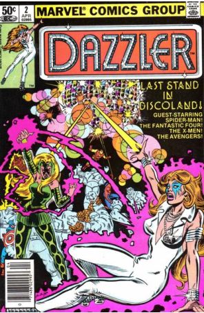Dazzler 2 (Newsstand) published by Marvel with cover art by John Romita Jr.
