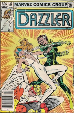 Dazzler 22 (Newsstand) published by Marvel with cover art by Frank Springer