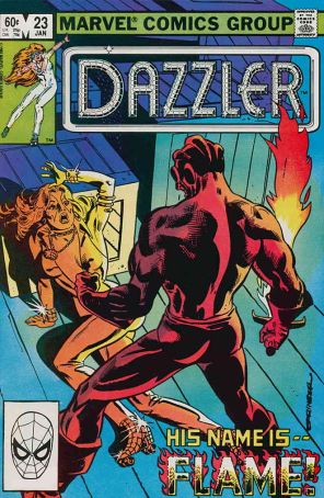 Dazzler 23 published by Marvel with cover art by Frank Springer