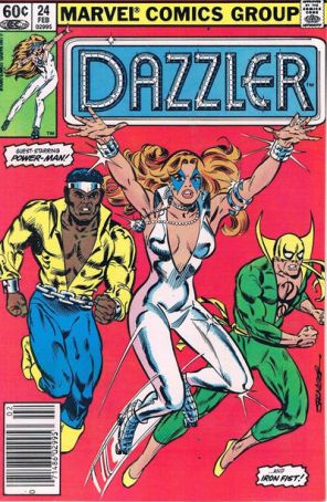 Dazzler 24 (Newsstand) published by Marvel with cover art by Frank Springer
