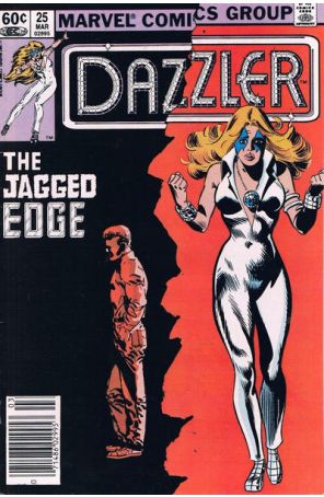 Dazzler 25 (Newsstand) published by Marvel with cover art by Frank Springer