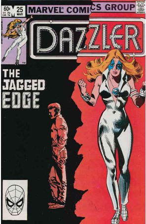 Dazzler 25 published by Marvel with cover art by Frank Springer